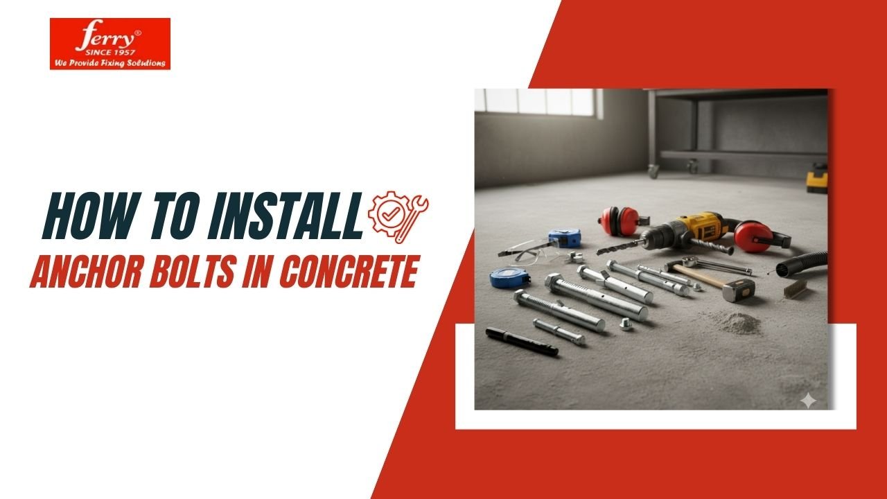 how to install anchor bolts in concrete